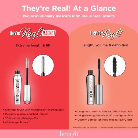 Benefit Cosmetics They're Real Magnet Extreme Lengthening Mascara - Picture 4 of 5